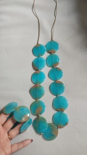 Parure collier collana - collana, e