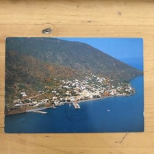 Cartolina EOLIE - ISOLA DI SALINA, S. MARINA SALINA 1986 VIAGGIATA