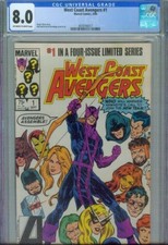 WEST COAST AVENGERS #1 CGC 8.0, 1984, SERIE LIMITATA