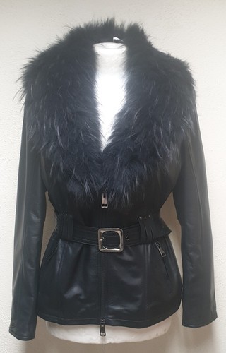 Giacca con collo pelliccia - collo,