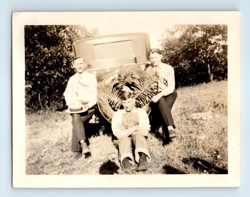 Vecchia foto epoca trio - foto,
