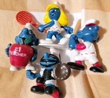 Puffi statuine pvc lotto di 4