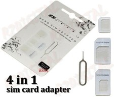 ADATTATORE NANO SIM 4 IN 1 Nano SIM Micro SIM Card Micro SIM UNIVERSALE SPILLO
