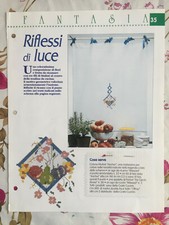 Schema punto croce Ricamo Riflessi di luce fiori frutta tenda