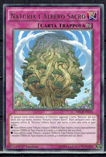 Carta nech naturia - carta, yu-gi-ho