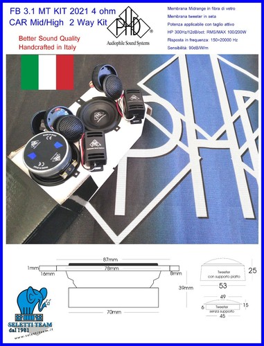Phd altoparlanti mt kit - altoparlanti,