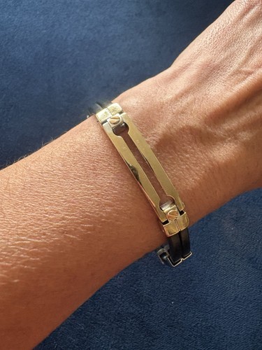 Baraka 18kt gold and - and, rubber