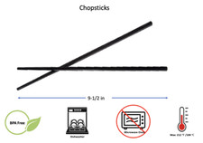 Bacchette nere melaminiche