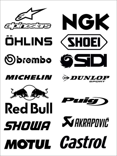 Kit adesivi stickers - x,