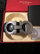 Cintura + Portafoglio Cofanetto - Nuovo Con Scatola E Pochette (115 Cm)