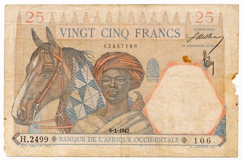 Banconota francese africa - francese,