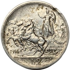 2 LIRE 1914 - QUADRIGA BRIOSA