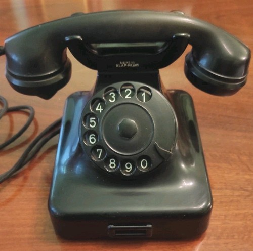Antico telefono disco - antico,