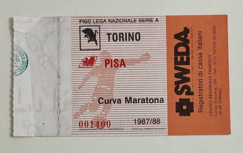 Torino pisa 88 biglietto - pisa, 87/88