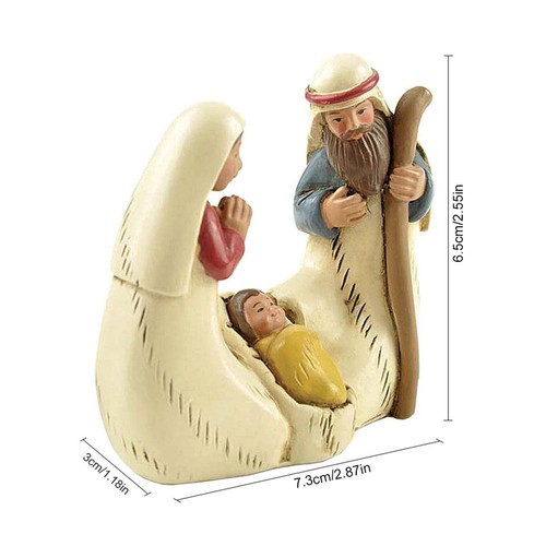 Resin nativity scene figurines - scene,