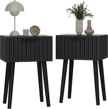 Comodino moderno scanalato - , set