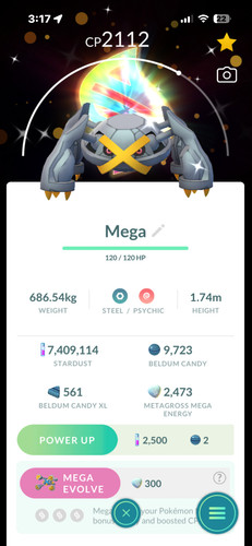 Shiny metagross with - metagross,