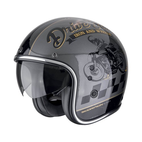 Casco jet cafe racer - jet,