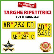 Lettere adesive per targa - lettere,