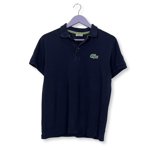 Polo lacoste blu scura tinta - a,