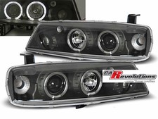 Kit fari Angel Eyes a LED neri per Opel Calibra 08.1990-06.1997
