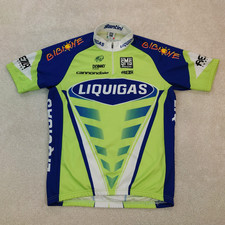 Rara maglia ciclismo sportiva Liquigas Bianchi SMS Santini UCI Cannondale taglia large