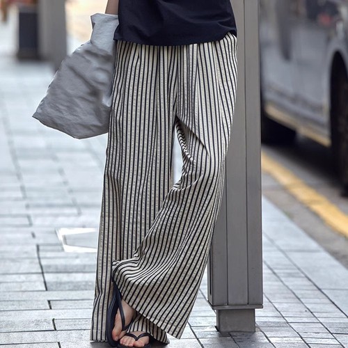 Pantaloni righe gamba - righe,
