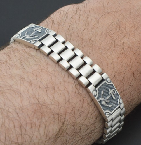 Bracciale uomo argento - bracciale,