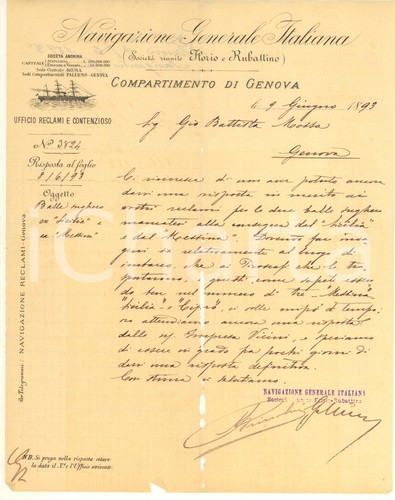 1893 genova navigazione - 1893,