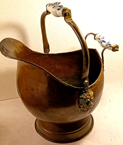 Secchio antico rame per - in, il