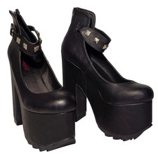 Demonia Nero Platform Mary