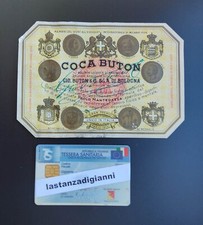 COCA BUTON Etichetta Vino Liquore Bologna Collezione Privata