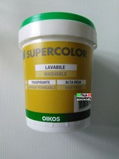 PITTURA  ECOLOGICA TRASPIRANTE BIANCO SUPERCOLOR OIKOS ALTA RESA E COPERTURA