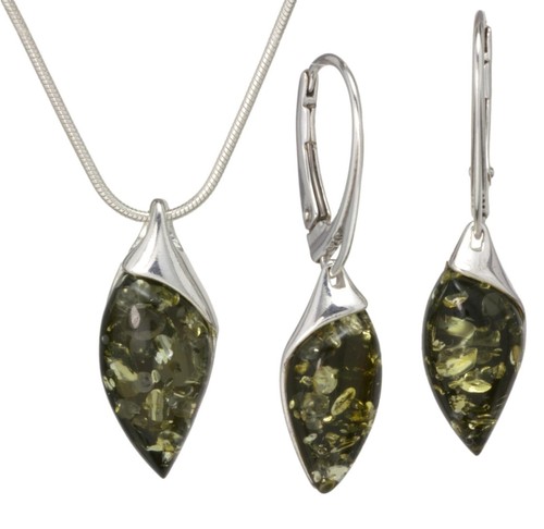 Collana orecchini argento
