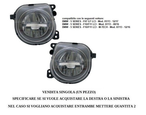 Fendinebbia led destro o - e,