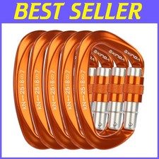 Attrezzatura professionale per arrampicata su roccia: 5 moschettoni di bloccaggio