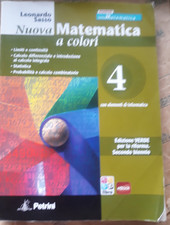 NUOVA MATEMATICA A COLORI EDIZIONE VERDE VOL. 4 - LEONARDO SASSO - PETRINI