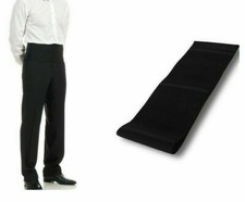  FASCIA CAMERIERE ELASTICIZZATO LOMBARE NERO CAMERIERE CHIUSURA A VELCRO