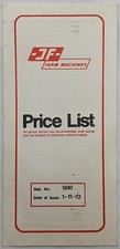 JF Farm Machines Price List