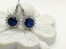 Orecchini ROTONDI  ZAFFIRO BLU