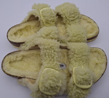 Birkenstock Fibbia Grande Giallo Teddy Fleece Arizona - Regno Unito 4,5, EUR 37 Regolare