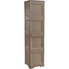 ARMADIO OMNIMOD MOBILE CONTENITORE 40X47X164 CM ANTE LISCE COLORE WENGE