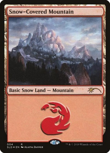 Snow covered mountain foil - mountain, -foil