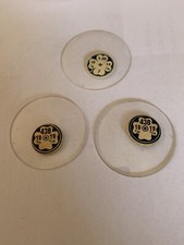 VUS OPEN FACE Orologio da tasca in vetro cristallo NOS 438 18 19