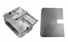 CASSA CASSETTA PORTANTE PER MOTORE INTERRATO CANCELLO BATTENTE DIEFFEMATIC CROMO