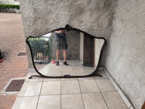 Specchio comò antico tenuto - specchio,