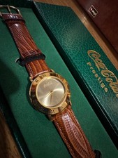 Raro orologio Coca Cola Coca-Cola Prestige Vintage cinturino in pelle anni '80