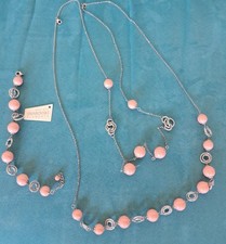 Swaroski Elements Collana Bracciale Rosa