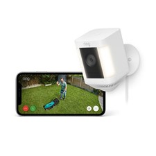 Ring videocamera Plus con faretti plug in (Spotlight Cam Plus) Telecamera di