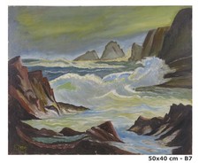 QUADRO OLIO SU TAVOLA VINTAGE